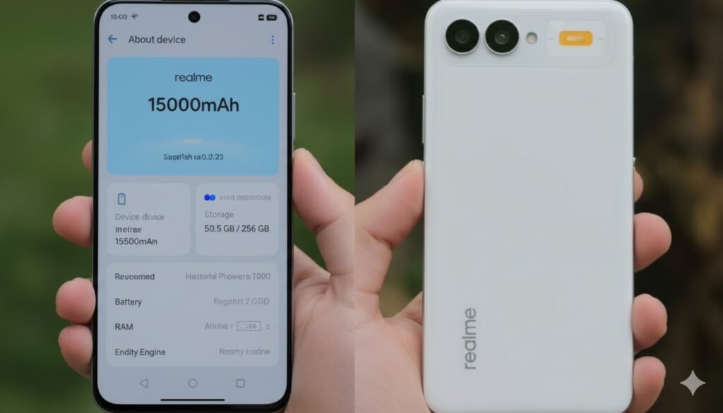 Realme's concept phone with 15,000mAh battery