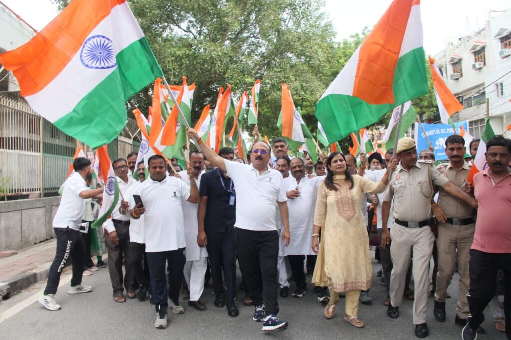 Har Ghar Tiranga march in Delhi