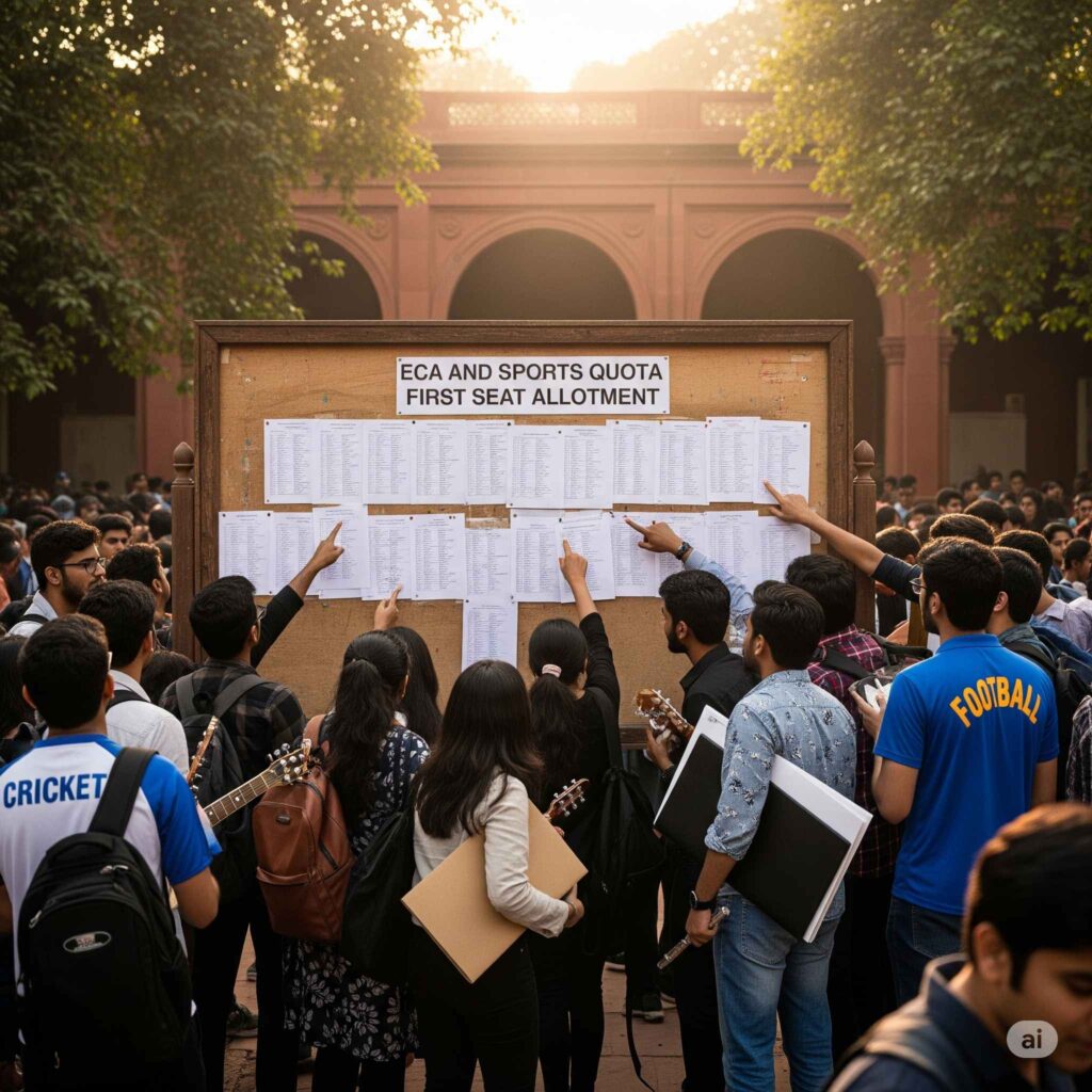 DU में ECA व खेल कोटे की पहली सीट अलॉटमेंट इस हफ्ते
