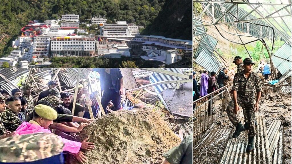वैष्णो देवी यात्रा में भूस्खलन