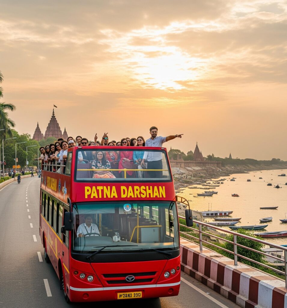 ​पटना में आज से शुरू हुई डबल डेकर बस सेवा