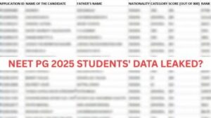 NEET PG Data Leak: