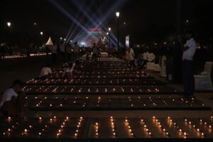 1.51 lakh diyas changed the picture of Delhi on the path of duty. NewG india