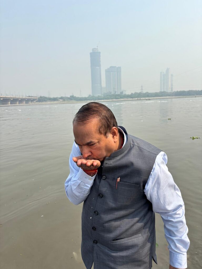 The water of Yamuna is suitable for dipping and drinking. NewG India