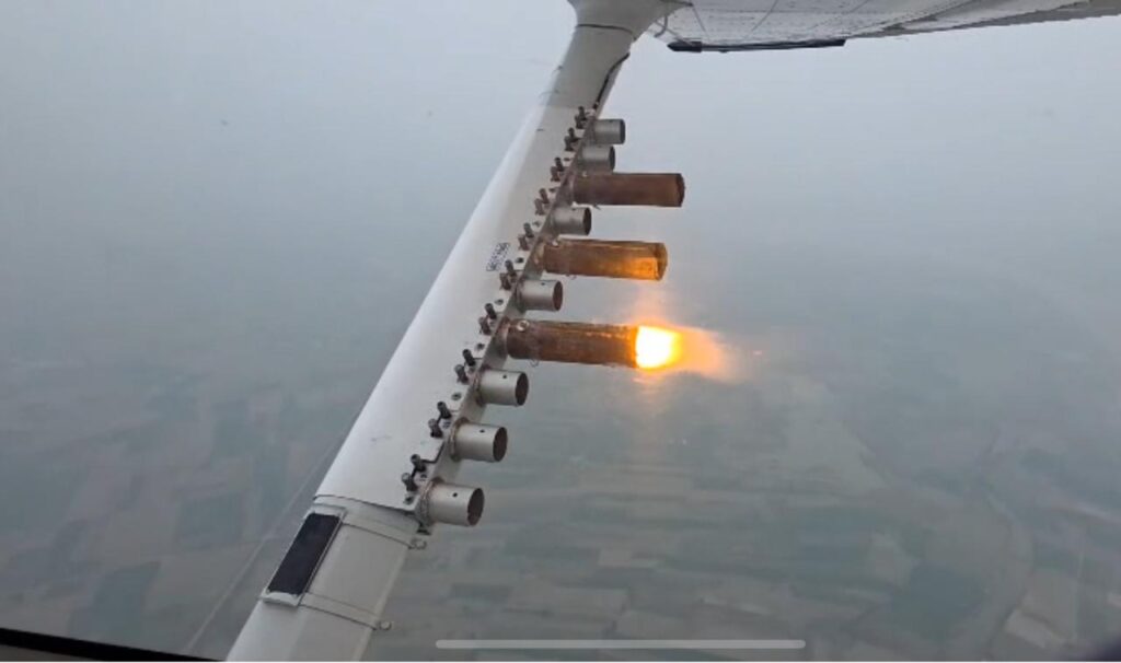 Cloud seeding trial underway in Delhi, AAP says it's fraud in the name of rain. NewG India