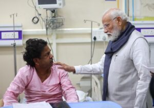 PM Modi reaches LNJP Hospital after returning from Bhutan. NewG India
