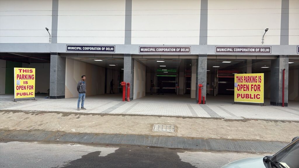 Two new multi-level parking lots opened in Punjabi Bagh, Greater Kailash. NewG India