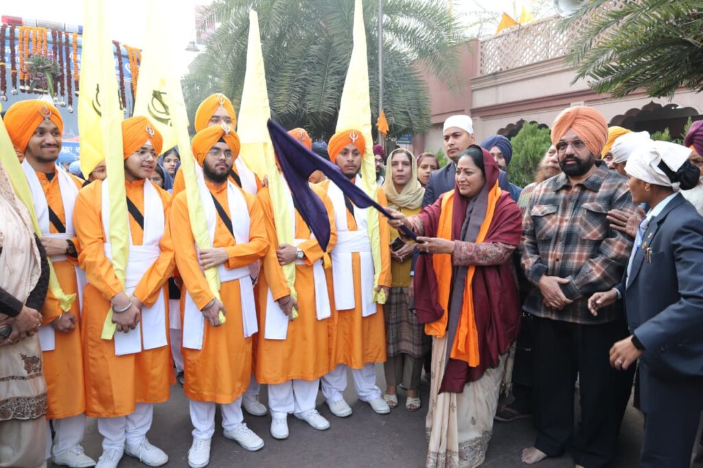 Chief Minister Rekha Gupta flagged off the sacred flag procession on Martyrs' Day. NewG India