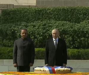 PUTIN on rajghat