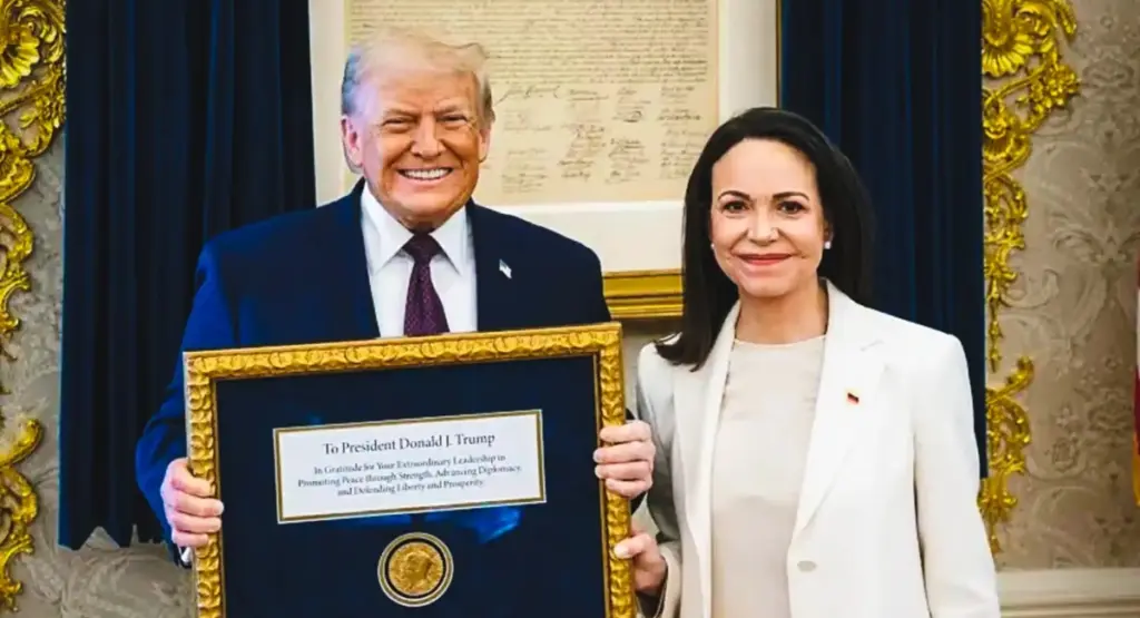 Trump With Nobel Prize