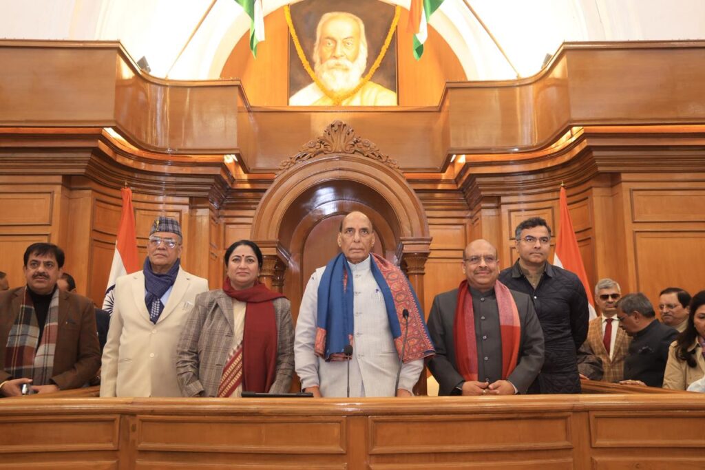 Unveiling of portraits of Atal Bihari and Madan Mohan in Delhi Assembly. NewG India