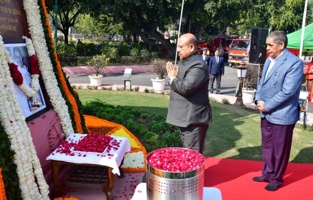 Truth, non-violence and moral courage are the greatest strengths in public life: Vijendra Gupta. NewG India