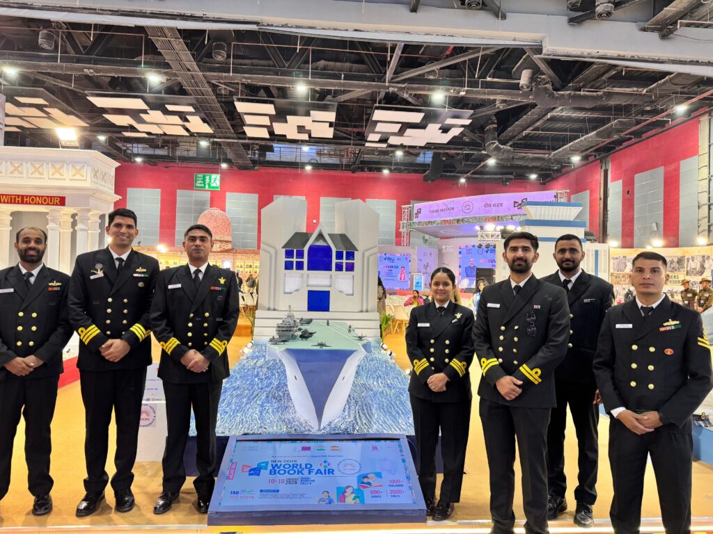 Indian Navy showcases India's maritime heritage at the World Book Fair. NewG India