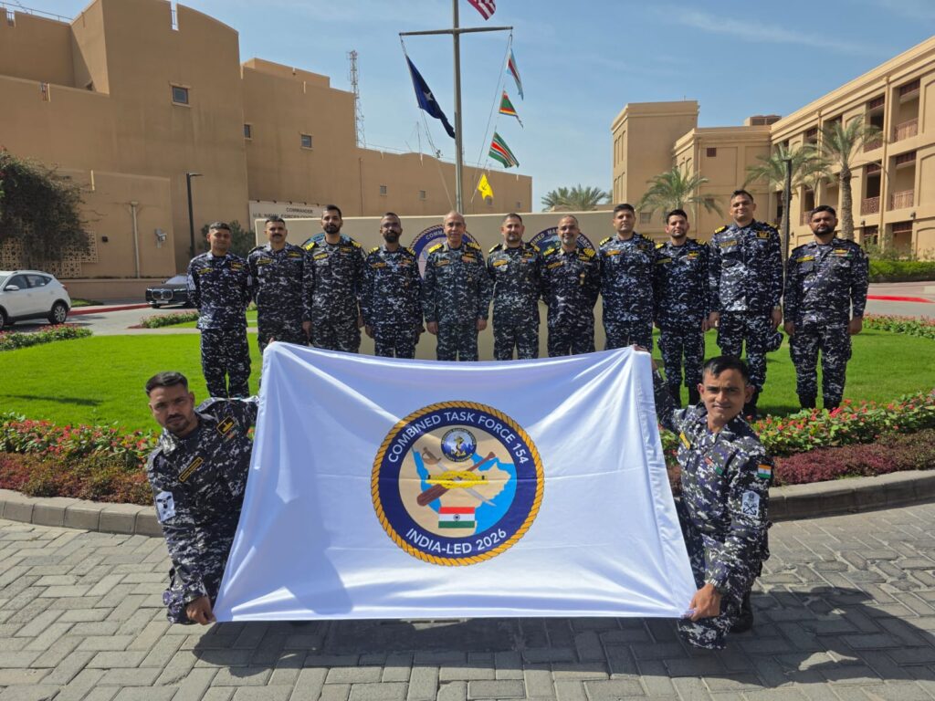 Indian Navy takes command of Combined Task Force 154 for the first time. NewG India