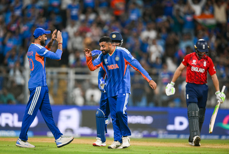 Team India defeated England by 7 runs in the semi-finals