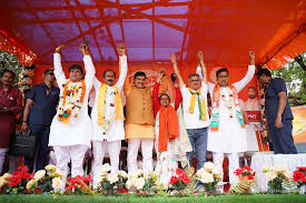 पश्चिम बंगाल में भाजपा उम्मीदवारों का नामांकन, भव्य शोभायात्राओं के बीच दिखा भारी जनसमर्थन