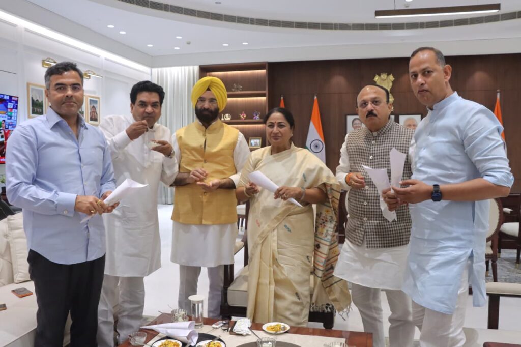 Celebrations in Delhi over BJP's landslide victory in West Bengal and Assam. NewG India