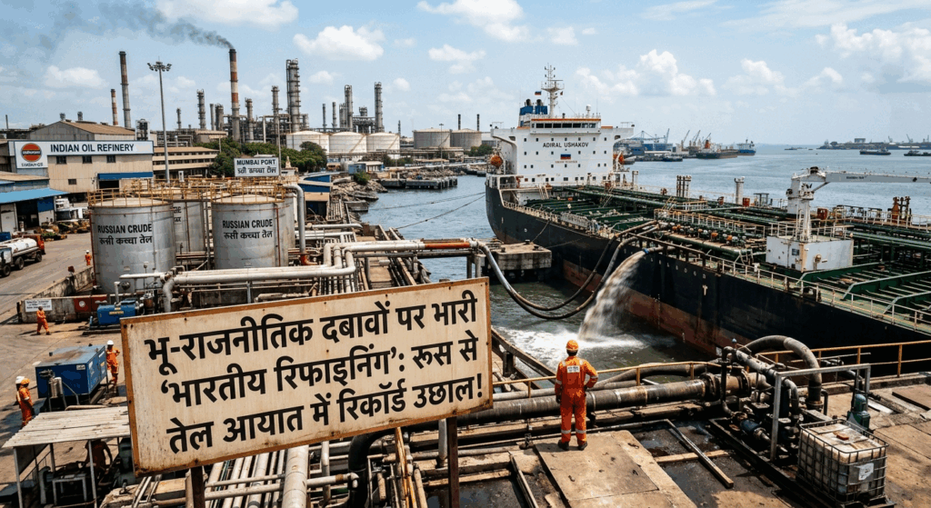 भू-राजनीतिक दबावों पर भारी 'भारतीय रिफाइनिंग': रूस से तेल आयात में रिकॉर्ड उछाल!