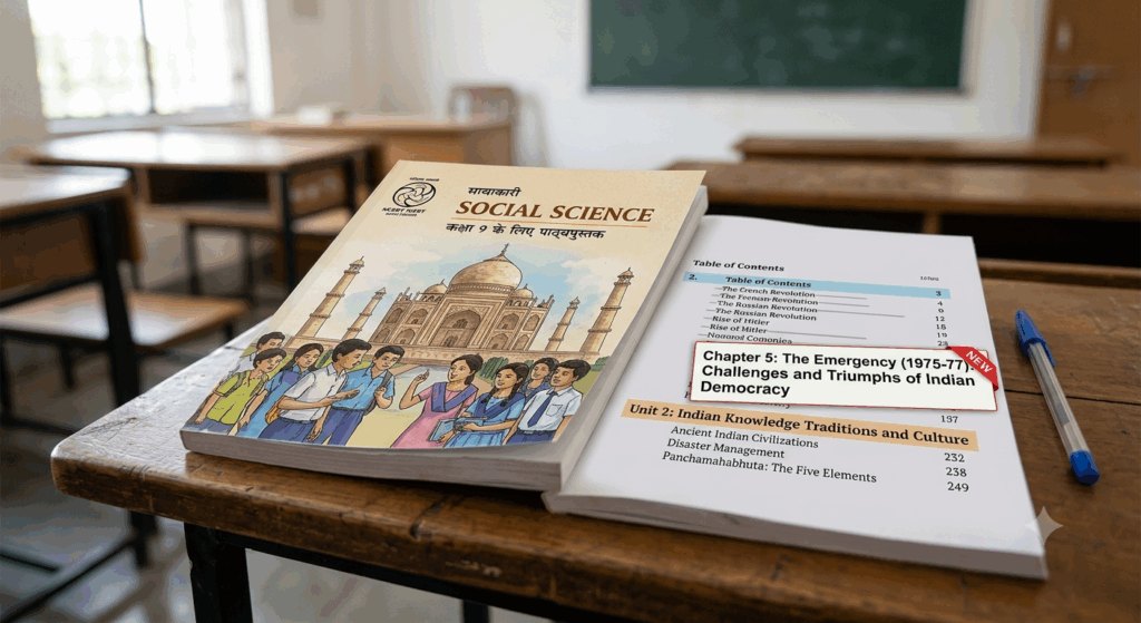 एनसीईआरटी का नया पाठ्यक्रम: जब 'आपातकाल' बना नौवीं के बच्चों का नया सबक