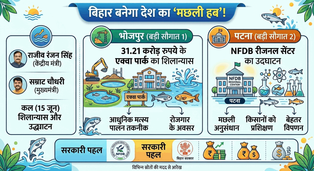 बिहार बनेगा देश का ‘मछली हब’! भोजपुर और पटना को मिलने जा रही है बड़ी सौगात