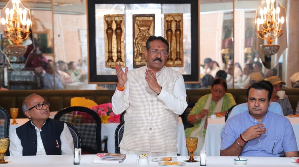 Delhi BJP President Harsh Malhotra meets stalwarts of art and culture. NewG India