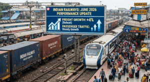 भारतीय रेलवे का विकास: जून 2026 में माल ढुलाई और यात्री सेवा में शानदार प्रदर्शन