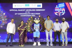 Mayur becomes the mascot for the 2026 Commonwealth Table Tennis Championships. NewG India